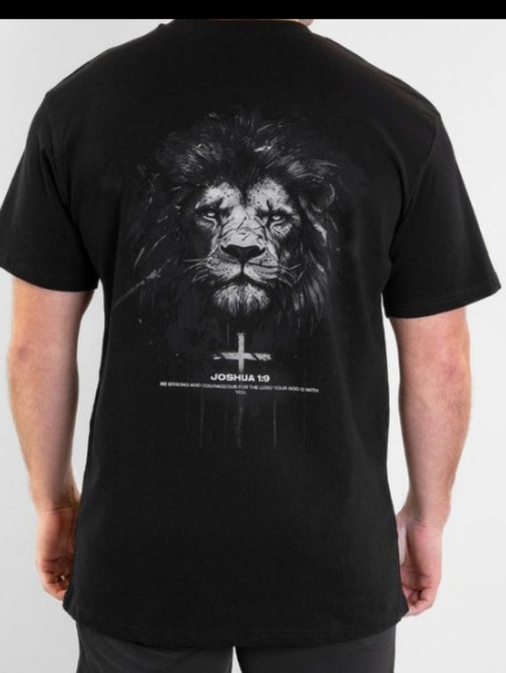 SAVD Joshua 1:9 Oversized graphic T Shirt - NEW